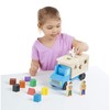 Melissa & Doug Shape-Sorting Wooden Dump Truck Toy, Quality Craftsmanship,
