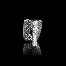 Big Dawgs Bling 14K White Gold Plated Teeth Upper Top or Lower Gap CZ Grillz