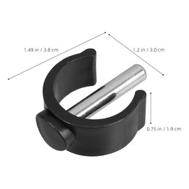 FRCOLOR 4Pcs C-Shape Latch Clamp Non Slip Durable Adjustable Canes Folding Walking Sticks Secure Buckle Handle Clips for 25mm/28mm Tube Walker Crutch Replacement Accessories
