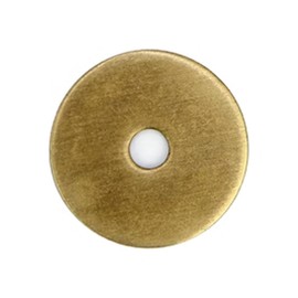 Tiazza 10Pcs Plain Round Brass Backplate Washers Classical Furniture Decoration Gasket Brass Hardware Accessories (Bronze)