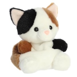 Aurora® Adorable Palm Pals™ Peebs Calico Cat™ Stuffed Animal - Pocket-Sized Play - Collectable Fun - White 5 Inches