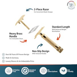 Merkur-Razor Double Edge Safety Razor Gold Plated