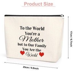 Mothers Day Gifts for Mum Best Mom Ever Gift Mum Makeup Bag Mum Appreciation Gifts from Daughter to My Mum Gifts Mum Birthday Gifts Thank You Gift for Mum Retirement Christmas Gifts Cosmetic Pouch