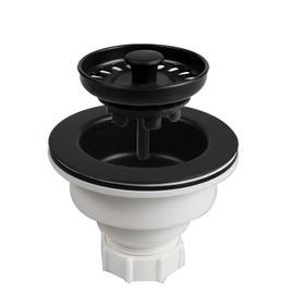 Talea 114MM Drainer for Granite or Marble Sinks 4.5 inch Kitchen Basket Strainers Black xk247c010