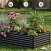 COMHOMA 2 Pack Galvanized Raised Garden Bed,6x3x2ft Large Metal Planter