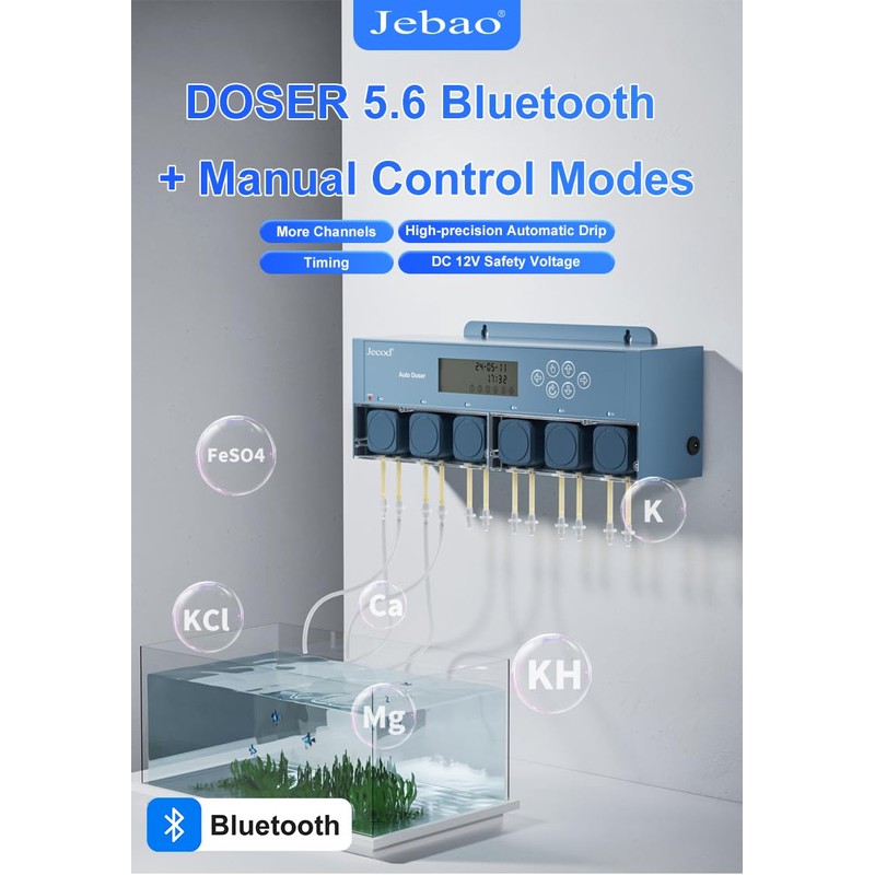 Jecod Jebao Doser 5.6 Bluetooth 6-Channel Auto Dosing Pump for
