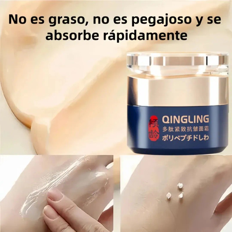 Crema Facial Antienvejecimiento con Retinol, Colágeno y Ácido Hialurónico