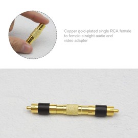 SING F LTD 10pcs RCA Female to RCA Female Coupler Connectors Gold Plated Straight-Through Audio Video Extender Adapters for Most Home Audio Device