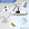 Voolan Ducha de Lluvia con Brazo Extensible Ajustable - Ducha