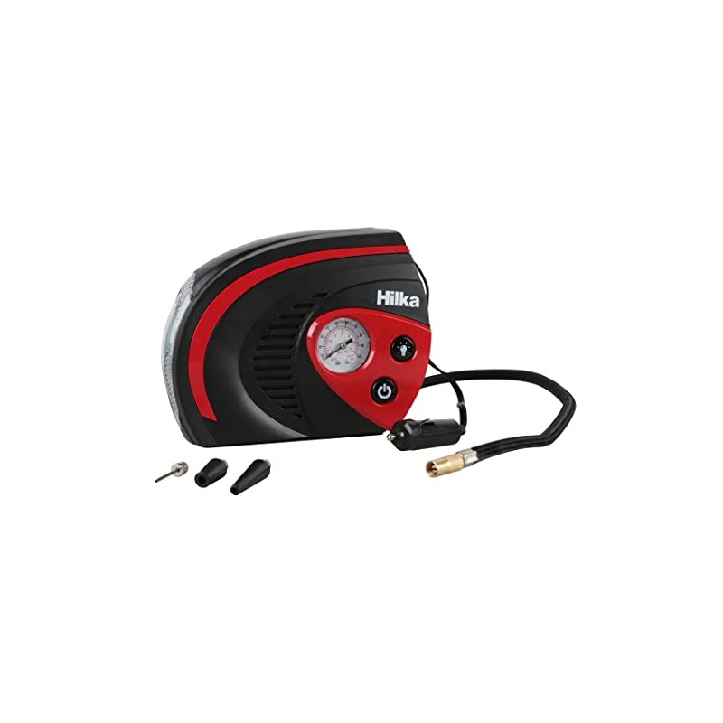 Hilka 83010420 Car Tyre Inflator with Light