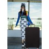 YKKJ Suitcase dust cover, luggage cover, fits 22-24 inches (black