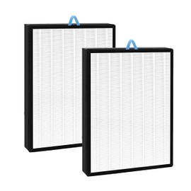 Nispira EverestAir-P EverestAir-RF 2-In-1 True HEPA Activated Carbon Filter Replacement for LEVOIT EverestAir Air Purifier 2 Packs
