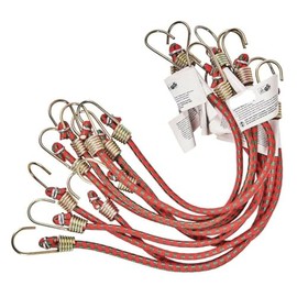 10 pieces 10" Mini Bungee Cords Elastic Stretch Hook Luggage Car Bike Camping