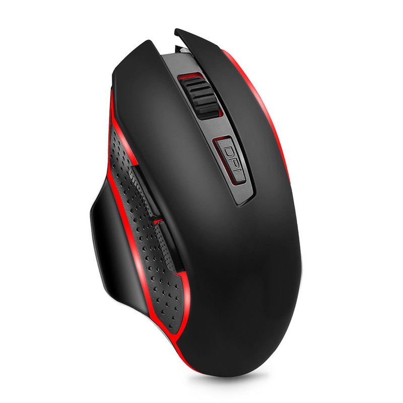 2.4G Wireless Game Mouse Black ABS Portable with Breathing Light