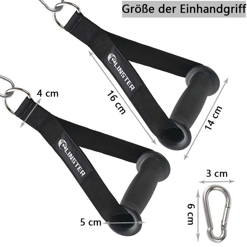 LINSTER Resistance Band Handle Heavy Duty Gym Handle Cable Machine