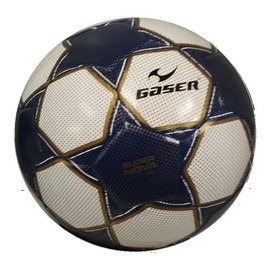 Balón De Futbol Super Nova Charol Dorado con azul 4
