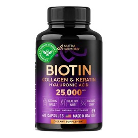 Vitaminas De Biotina Con Colágeno Y Queratina 60 Capsulas Sabor Sn