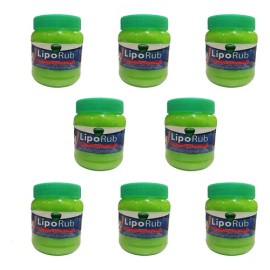 8 Piezas Gel Reductor Lipo Rub Quema Grasa Quita Estrías Menta