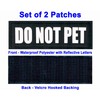 Just 4 Paws Reflective Patches Hook Backing-Service Dog, Emotional Support,