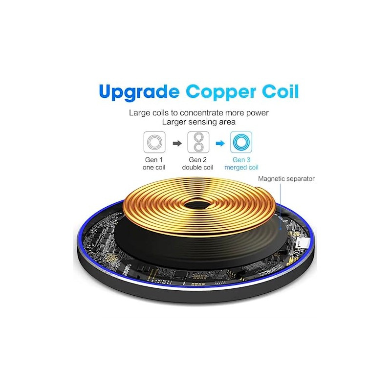 ORIGINAL Cargador INALAMBRICO, Magnetico, Compatible con iPhone Y Android, Samsung,