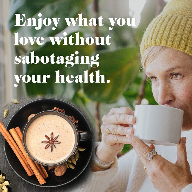 5 SPARROWS Sugar-Free Spiced Chai Latte Flavored Drink Mix, Naturally
