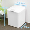 LEC B00212 Toilet Pot, White, 5.3 x 5.9 x 6.5