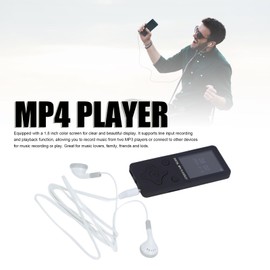 32GB MP3 Player with Bluetooth 5.0, 1.8 Inch LCD Screen, Portable HiFi Music Player with Speaker, 128GB Expansion Support, Digital Lossless Music MP3 MP4 Player for Kids (Black)