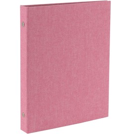 Nakabayashi cotto. A-COPLY-401-P Black Mat Photo Album, 6 Holes, Binder Type, L, KG Form, 2 Tier Pockets, Pink