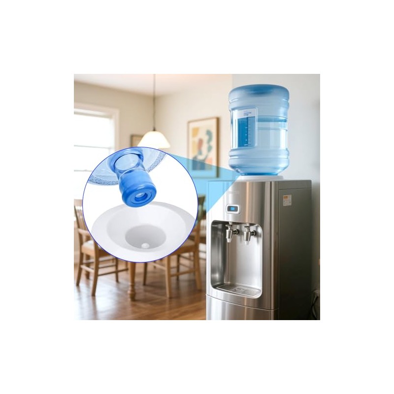 Jucoan 100 Pack Water Bottle Caps, 55mm 3&5 Gallon Non