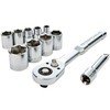 CRAFTSMAN 11-Piece Socket Set, Metric, 3/8 Inch Drive, Low Profile