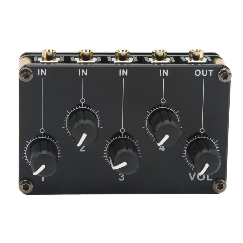 Mini Portable Passive Stereo Audio Mixer 4 Channel Sound Board