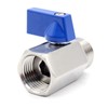 QiiMii SS304 New 1/2" Stainless Mini Ball Valve BSPT Famale