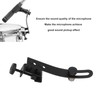 Drum Microphone Clip Adjustable Shockproof Microphone Securing Clips Mount Holder