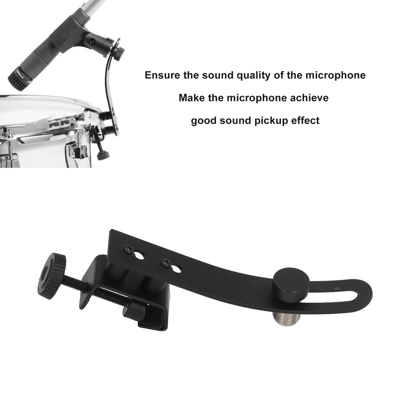 Drum Microphone Clip Adjustable Shockproof Microphone Securing Clips Mount Holder