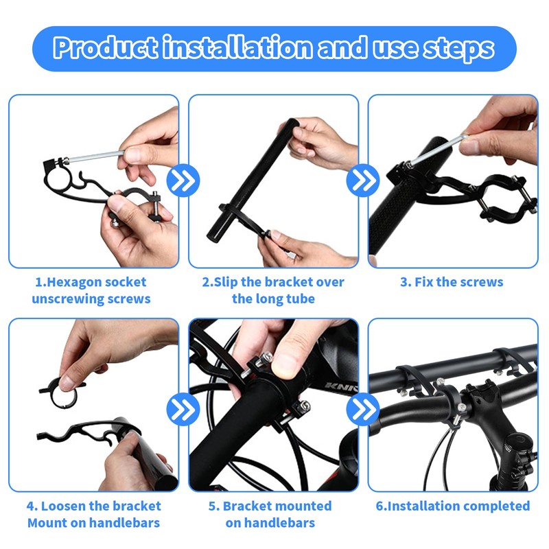 Luxvara Bicycle Handlebar Extension, Bicycle Handlebar Extension, Aluminium Handlebar Extension
