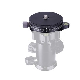 Koolehaoda Panorama Swivel Base with 1/4 Inch Screw Panorama Tripod Head for Tripod Monopod DSLR Cameras, Load Capacity 10 kg
