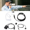 Throat Mic Earpiece 7.1mm Plug with Finger PTT Portable for