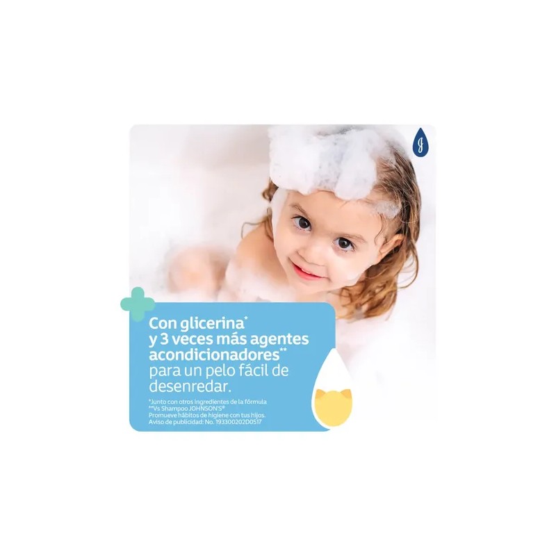 Shampoo Infantil Johnson's Hidratación Intensa 400 ml