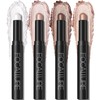 FOCALLURE 4PCS Cream Eyeshadow Stick Set, Matte & Shimmer Eyeshadow
