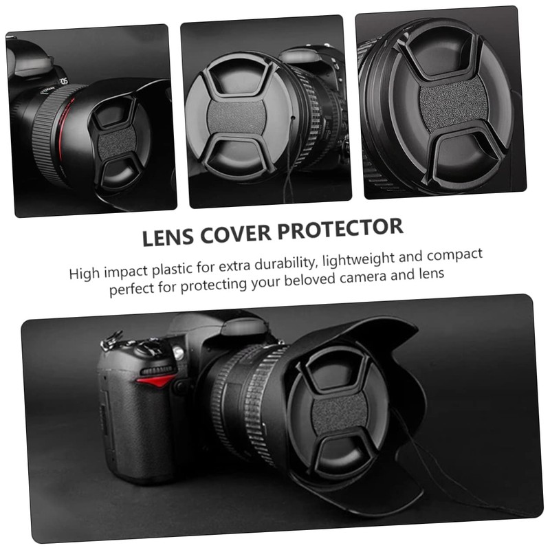 TEHAUX 4 Pcs Lens Cover Replacement Dustproof Splashproof Camera Lens