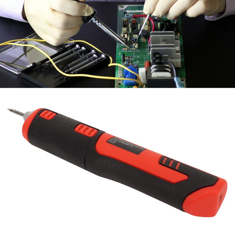 Cordless Soldering Iron Kit USB Rechargeable Portable Lithium Battery Powered
