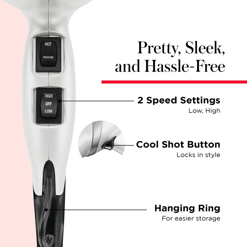 REVLON Infrared Hair Dryer with Diffuser & Concentrator - Ionic