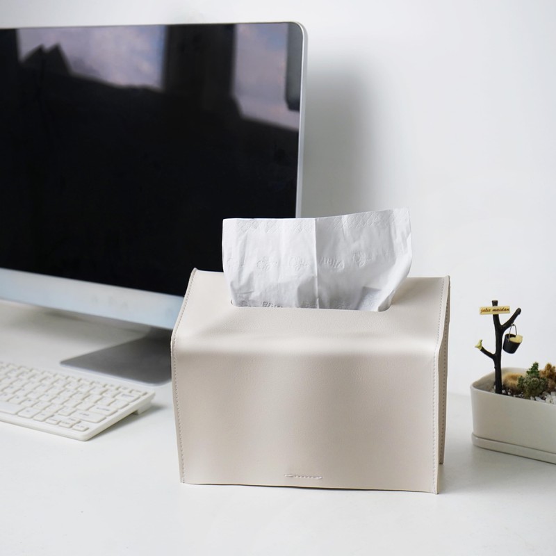 Lvkjafaz Leather Cover for Disposable Paper Hand Towel Box, Compatible