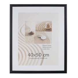 S216 Wooden Picture Frame Acrylic Glass Lifestyle Photo Frame Collage Wall Decoration Poster Colour: Black Format: 40 x 50 cm