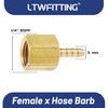 LTWFITTING Brass BSP Fitting Coupler/Adapter 1/4-Inch Female BSPP x 3mm
