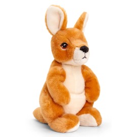 tachi Stuffed Toy Wallaby Sitting, Cuddly Toy Kangaroo Beige, Plush Toy 27 cm