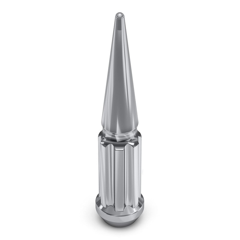 White Knight 3810XL-25AM Chrome 9/16"-18 1-Pc Spline Spike Lug Nut