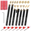 Eydutoi 21-Pcs Indexable Lathe Tool Set with 7PCS 3/8" 10mm
