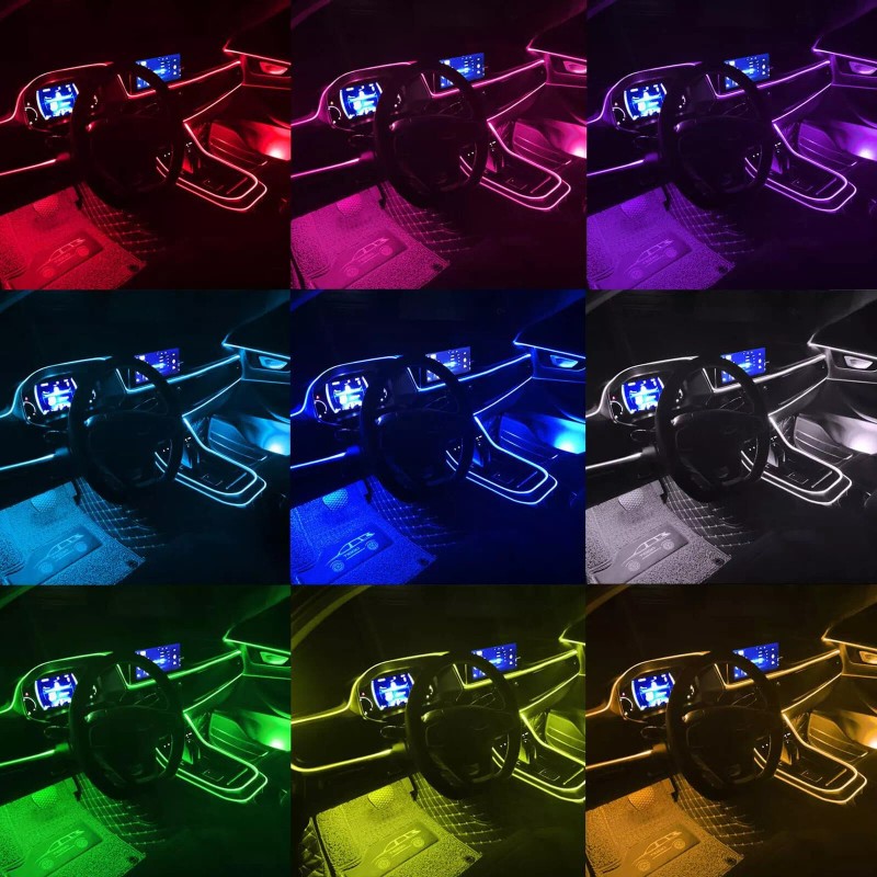 Unbranded Car Interior Lights RGB Car Ambient Under Dash Lights
