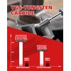 EZARC Tungsten Carbide Burr Set 1/4" Shank, 5PC Double Cut